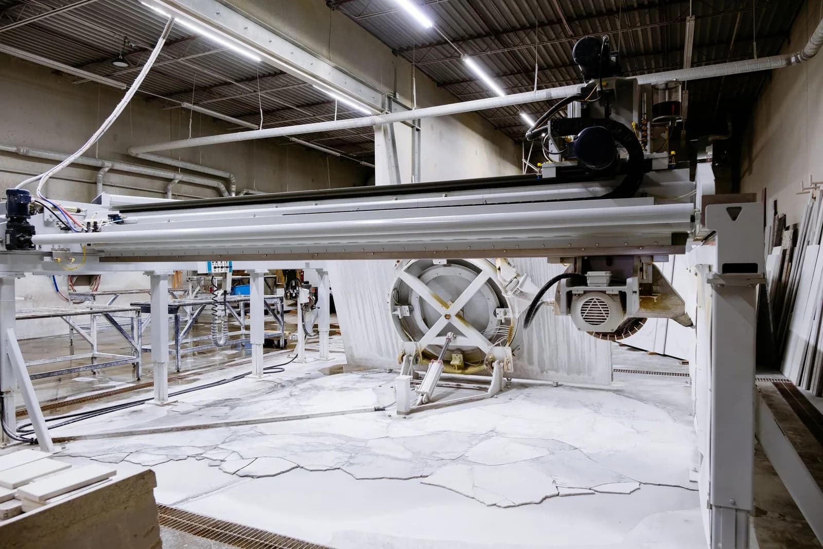 Stone machining centre at the production base